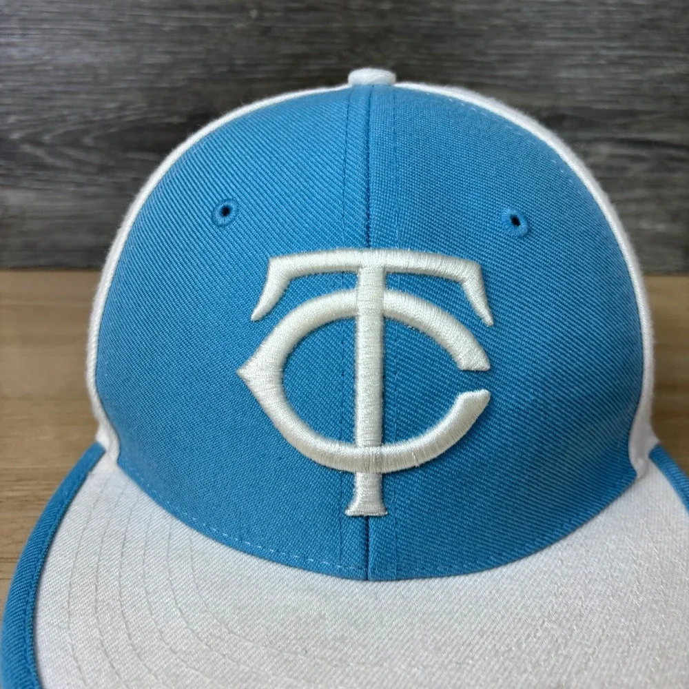 Minnesota Twins Hat Cap Fitted 7  Blue Cooperstown Collection MLB Baseball‎